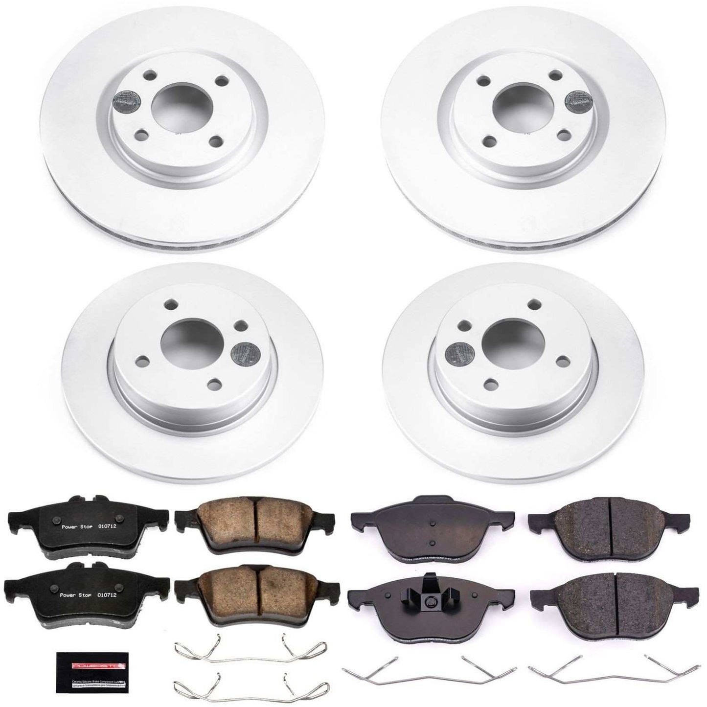 PowerStop Power Stop 2018 Ford EcoSport Front & Rear Z17 Evolution Geomet Coated Brake Kit CRK7910