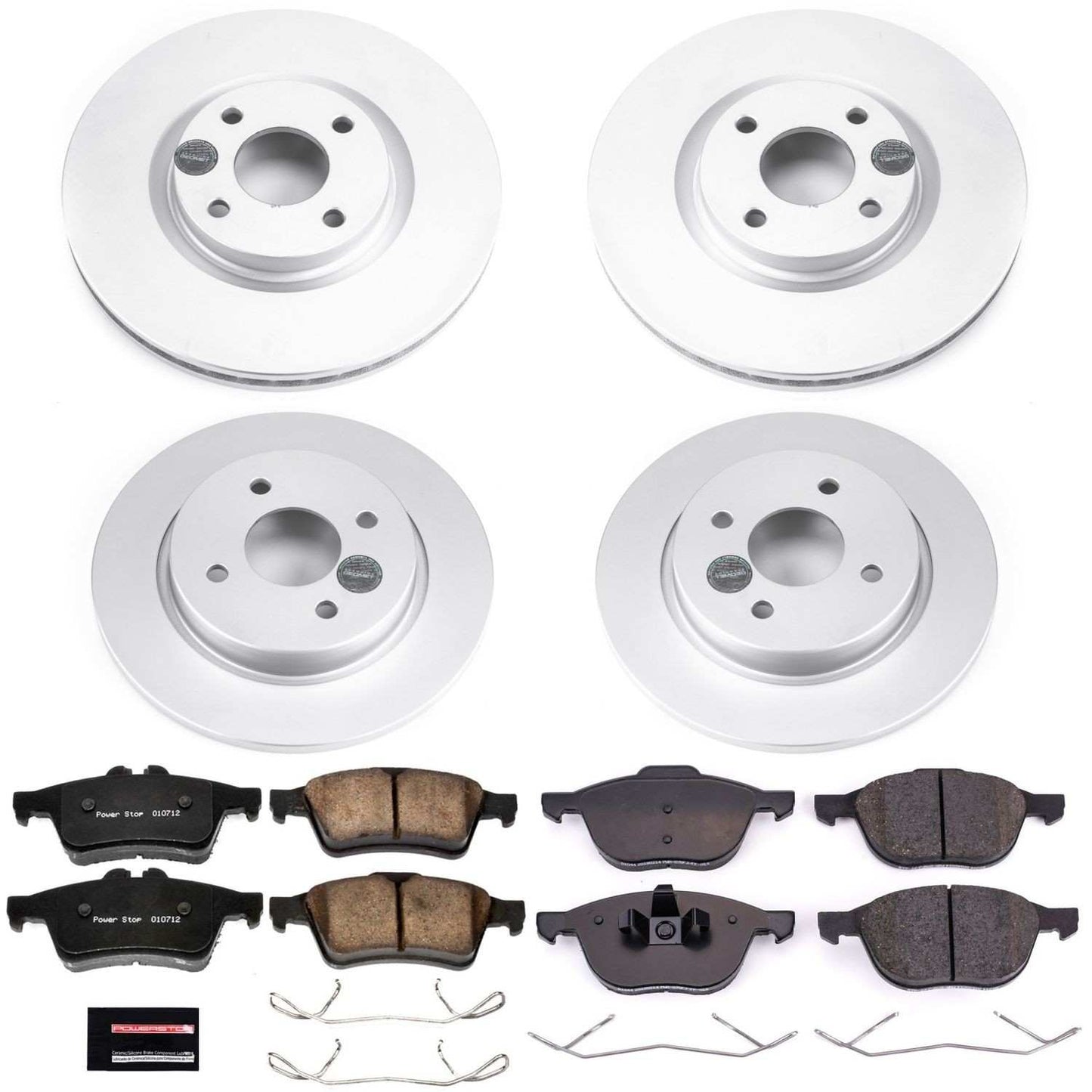 PowerStop Power Stop 2018 Ford EcoSport Front & Rear Z17 Evolution Geomet Coated Brake Kit CRK7911