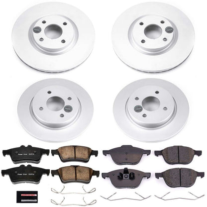 PowerStop Power Stop 2018 Ford EcoSport Front & Rear Z17 Evolution Geomet Coated Brake Kit CRK7911