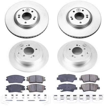 PowerStop Power Stop 17-19 Kia Sportage Front & Rear Z17 Evolution Geomet Coated Brake Kit CRK7920