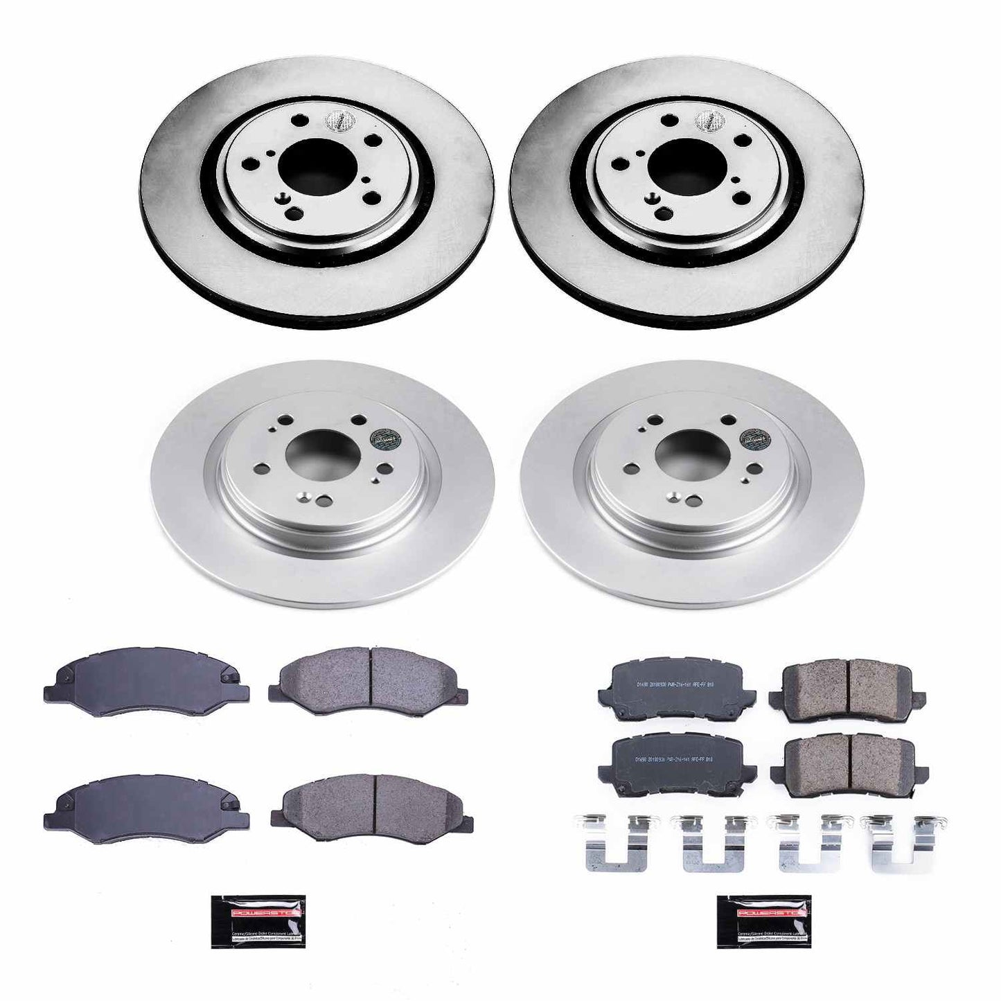 PowerStop Power Stop 18-19 Honda Odyssey Front & Rear Z17 Evolution Geomet Coated Brake Kit CRK7923