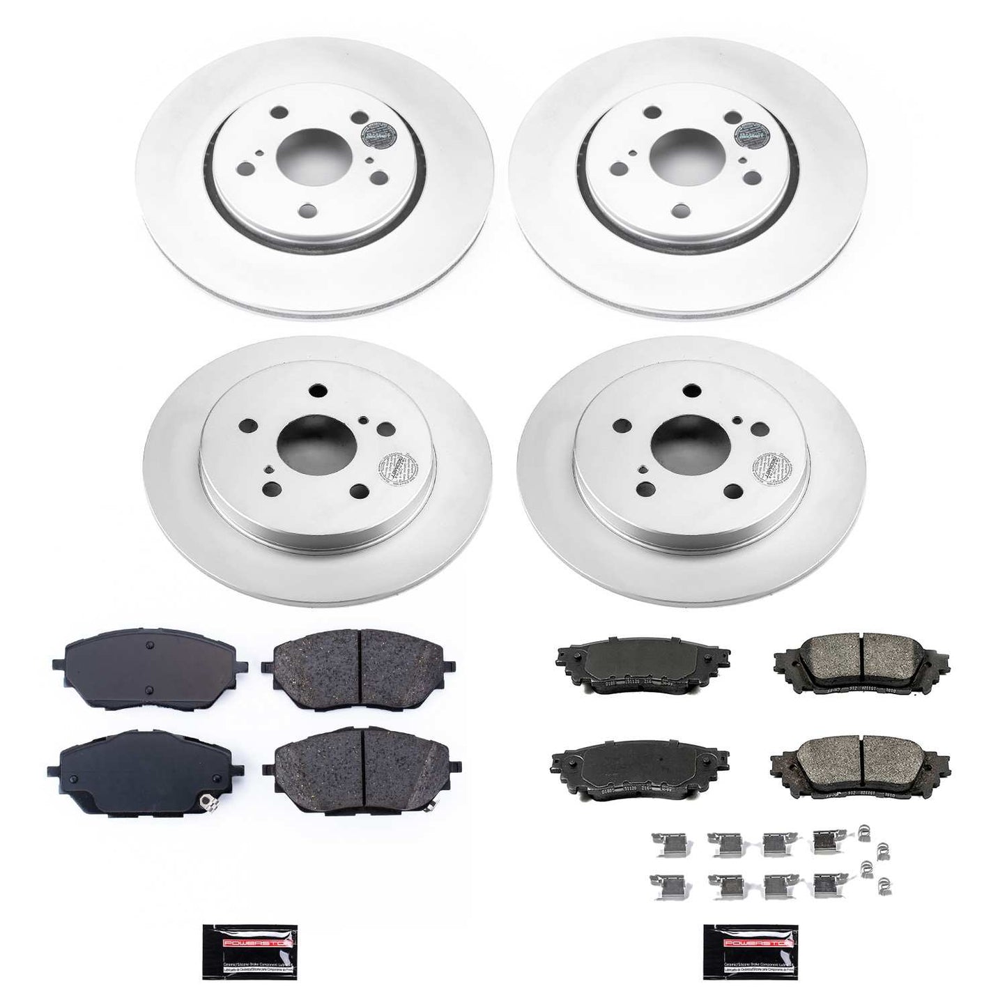 PowerStop Power Stop 18-19 Toyota C-HR Front & Rear Z17 Evolution Geomet Coated Brake Kit CRK7925