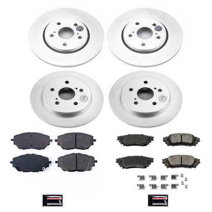 PowerStop Power Stop 18-19 Toyota C-HR Front & Rear Z17 Evolution Geomet Coated Brake Kit CRK7925