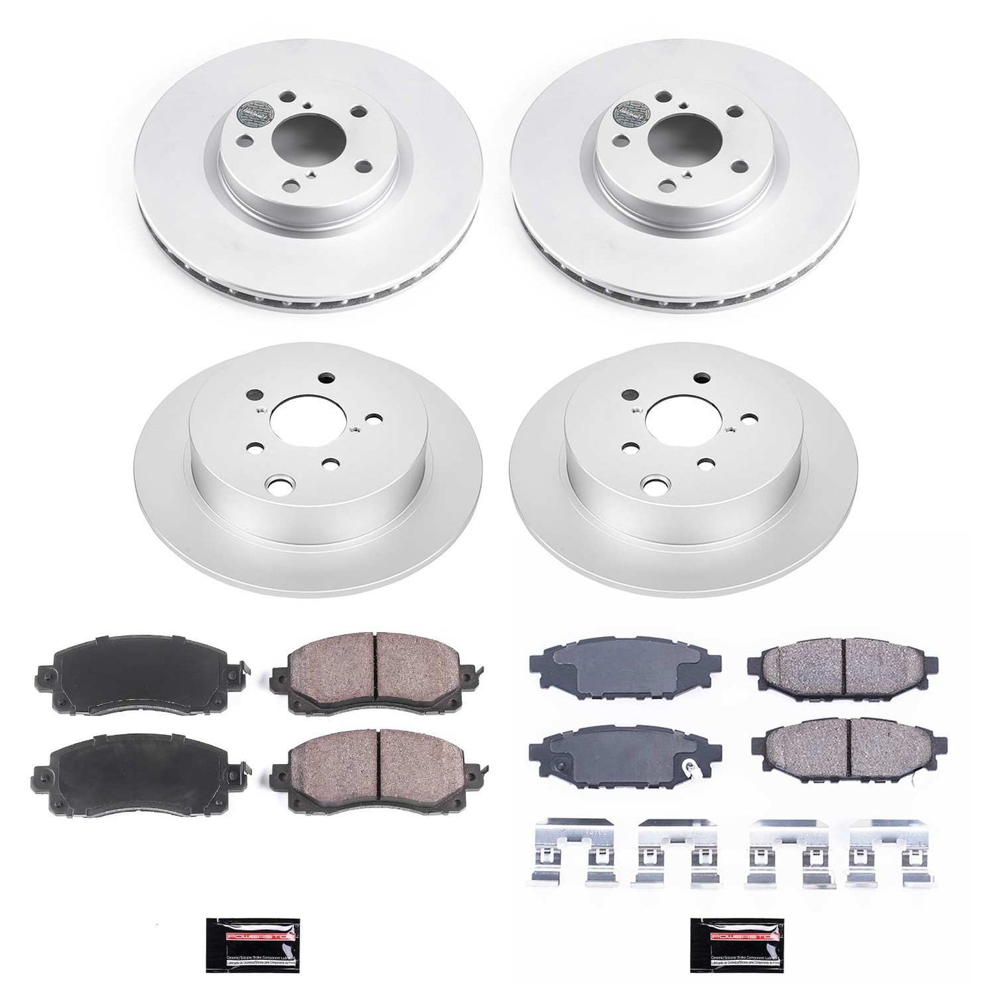 PowerStop Power Stop 17-19 Subaru Impreza Front & Rear Z17 Evolution Geomet Coated Brake Kit CRK7926