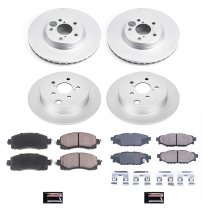 PowerStop Power Stop 17-19 Subaru Impreza Front & Rear Z17 Evolution Geomet Coated Brake Kit CRK7926