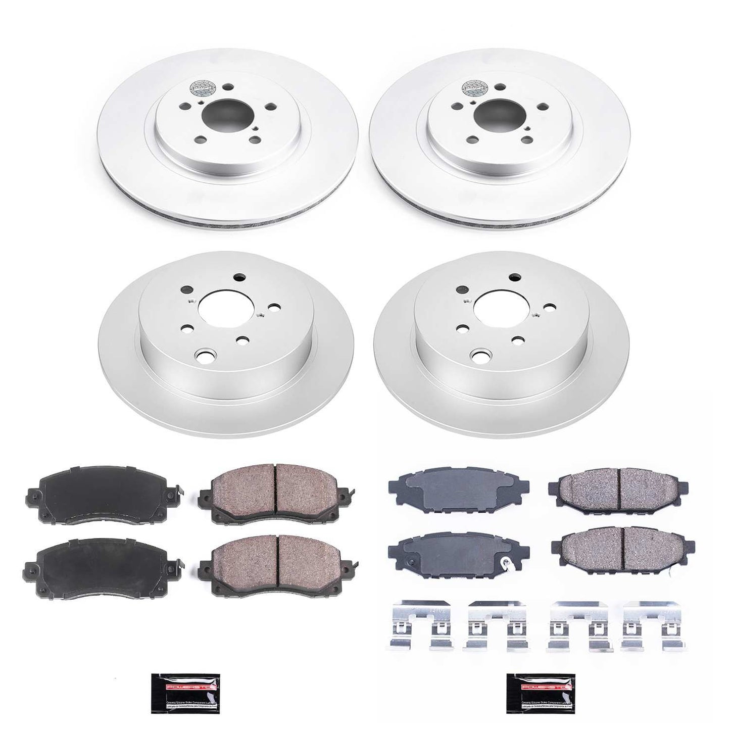 PowerStop Power Stop 2018 Subaru Crosstrek Front & Rear Z17 Evolution Geomet Coated Brake Kit CRK7927