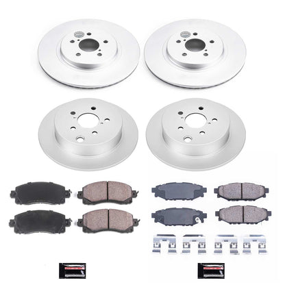 PowerStop Power Stop 2018 Subaru Crosstrek Front & Rear Z17 Evolution Geomet Coated Brake Kit CRK7927