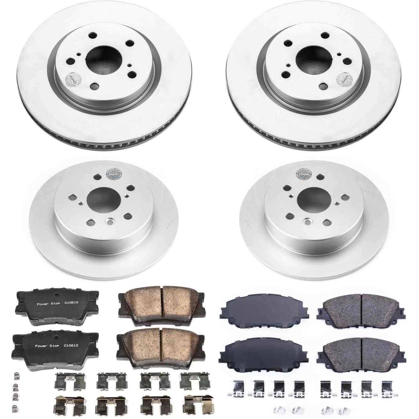 PowerStop Power Stop 18-19 Toyota Camry Front & Rear Z17 Evolution Geomet Coated Brake Kit CRK7931