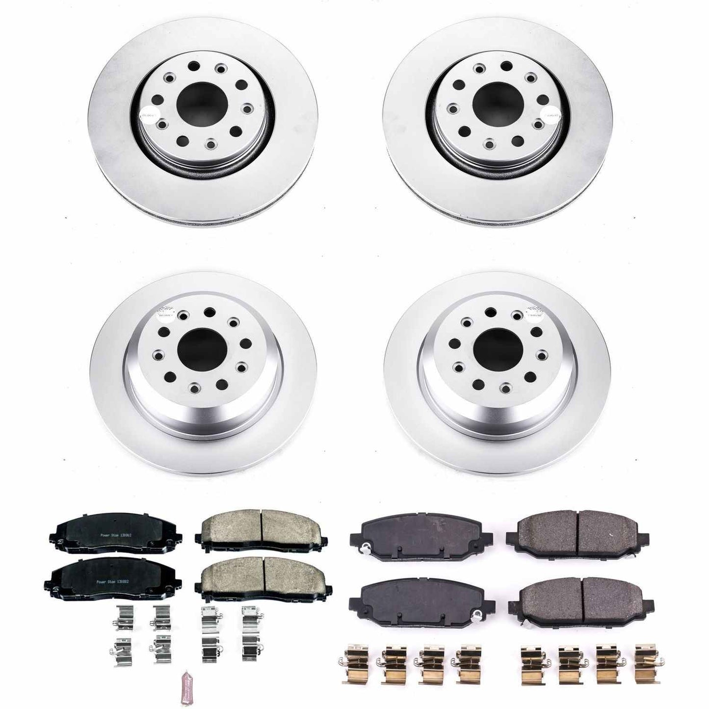 PowerStop Power Stop 18-19 Jeep Wrangler Front & Rear Z17 Evolution Geomet Coated Brake Kit CRK7938