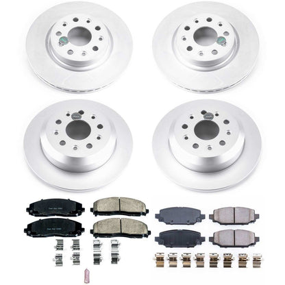 PowerStop Power Stop 18-19 Jeep Wrangler Front & Rear Z17 Evolution Geomet Coated Brake Kit CRK7939