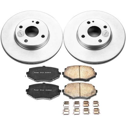 PowerStop Power Stop 94-97 Mazda Miata Front Z17 Evolution Geomet Coated Brake Kit CRK793