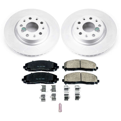 PowerStop Power Stop 18-19 Jeep Wrangler Front Z17 Evolution Geomet Coated Brake Kit CRK7941
