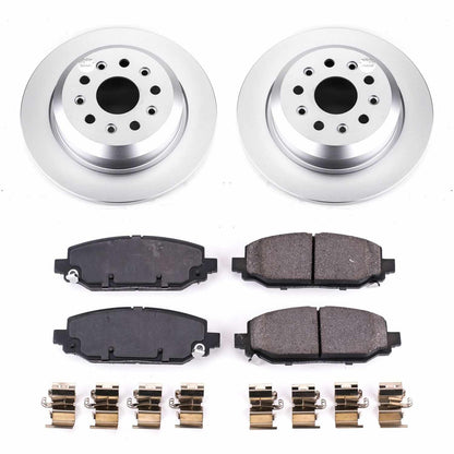 PowerStop Power Stop 18-19 Jeep Wrangler Rear Z17 Evolution Geomet Coated Brake Kit CRK7942