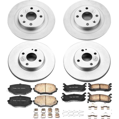 PowerStop Power Stop 94-97 Mazda Miata Front & Rear Z17 Evolution Geomet Coated Brake Kit CRK794