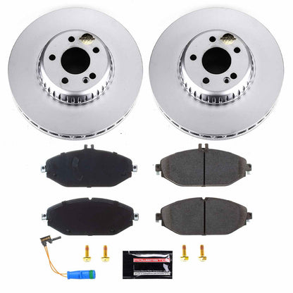 PowerStop Power Stop 17-18 Mercedes-Benz C300 Front Z23 Evolution Sport Coated Brake Kit CRK7963
