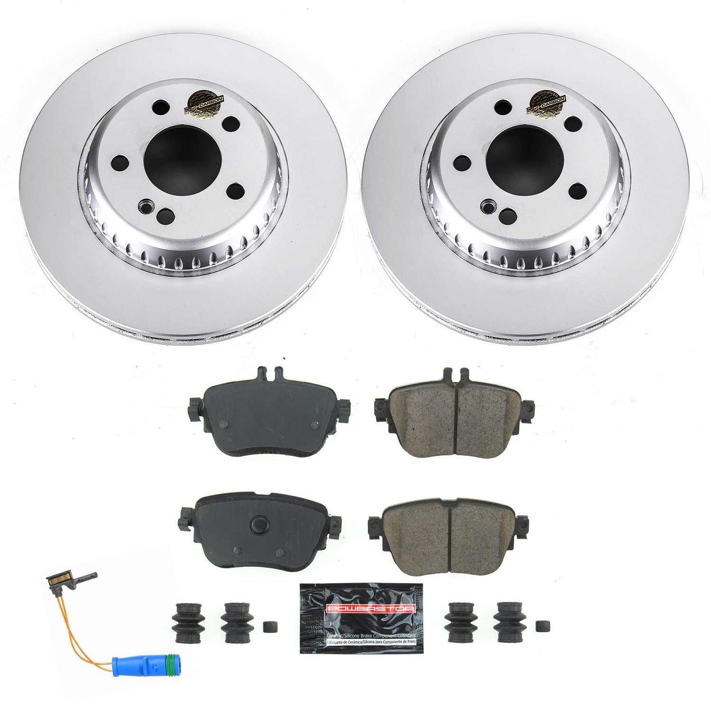 PowerStop Power Stop 17-19 Mercedes-Benz E300 Rear Z23 Evolution Sport Coated Brake Kit CRK7968