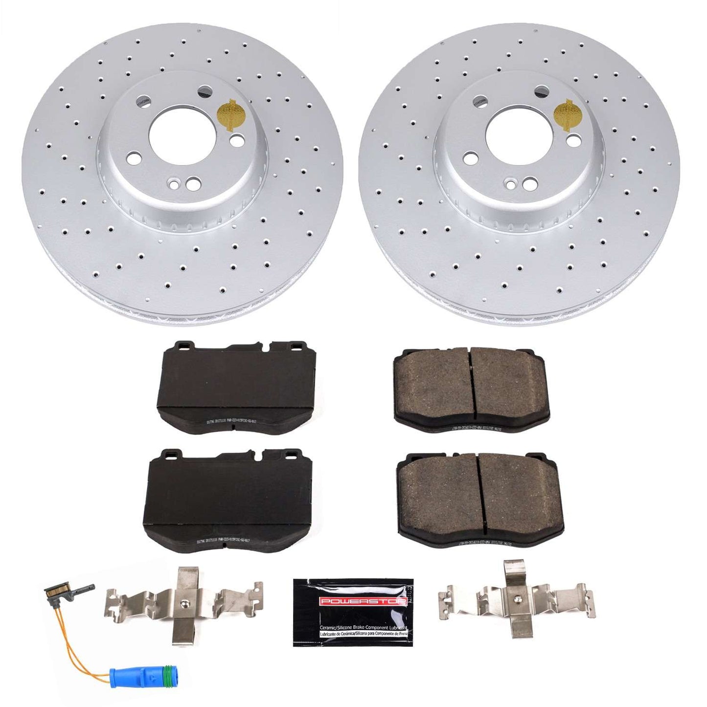 PowerStop Power Stop 2018 Mercedes-Benz C350e Front Z23 Evolution Sport Coated Brake Kit CRK7969