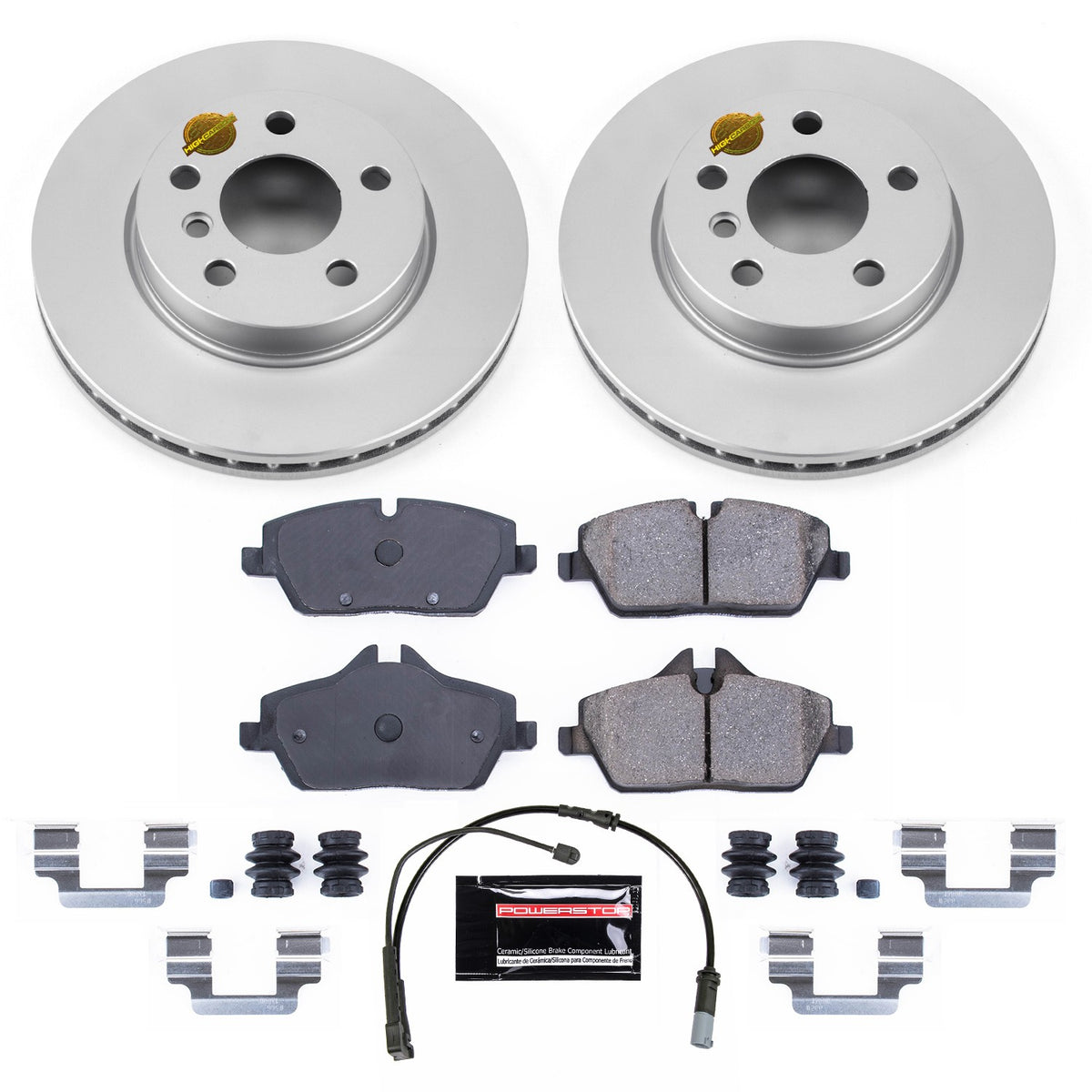 PowerStop Power Stop 14-16 Mini Cooper Front Z23 Evolution Sport Coated Brake Kit CRK7977