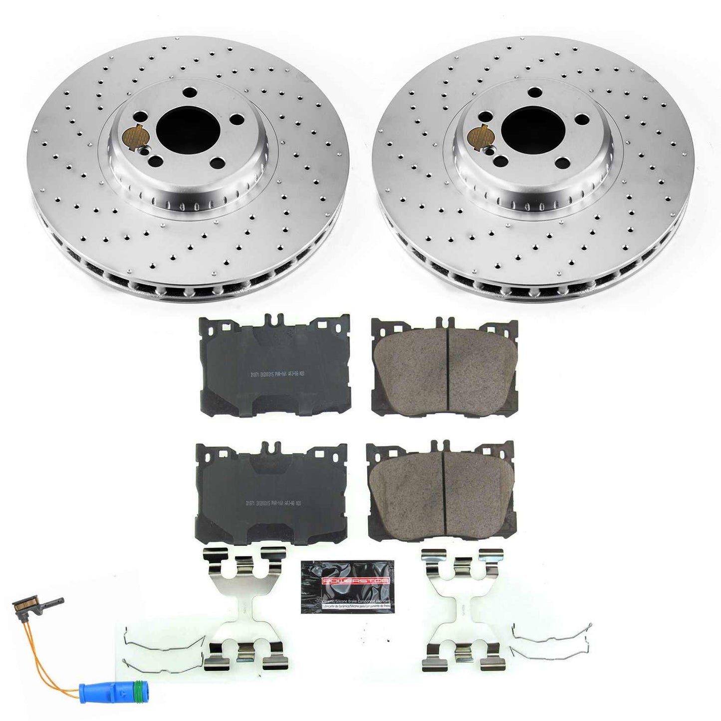 PowerStop Power Stop 2018 Mercedes-Benz C43 AMG Front Z23 Evolution Sport Coated Brake Kit CRK7986