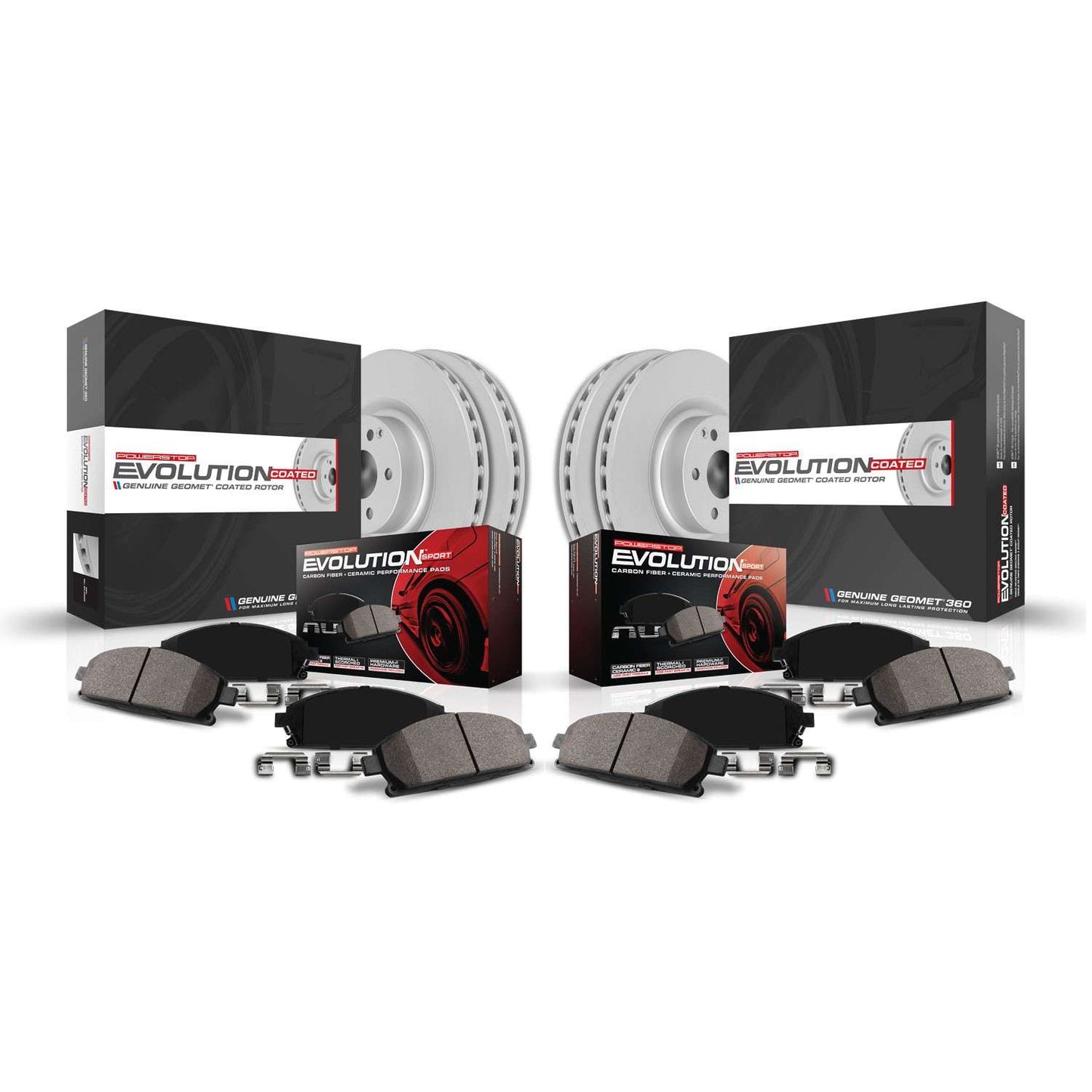Power Stop 2018 Mercedes-Benz C43 AMG Front & Rear Z23 Evolution Sport Coated Brake Kit CRK7988