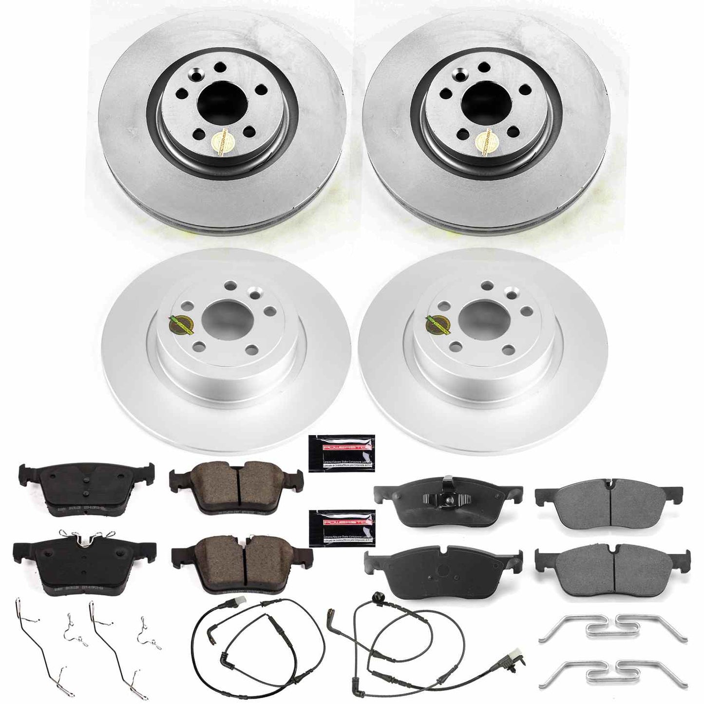 PowerStop Power Stop 16-18 Land Rover Range Rover Evoque Front & Rear Z23 Evolution Sport Coated Brake Kit CRK7992