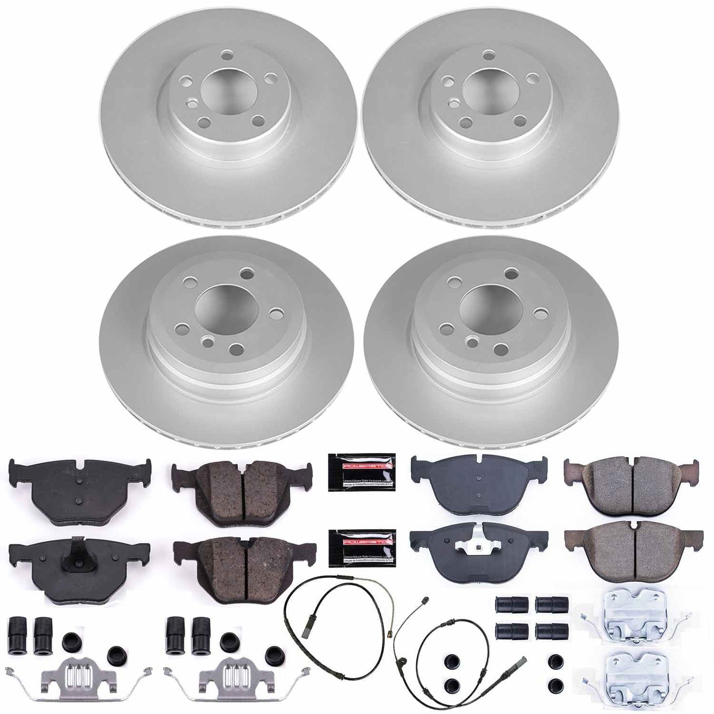 PowerStop Power Stop 16-18 BMW X5 Front & Rear Z23 Evolution Sport Coated Brake Kit CRK7996