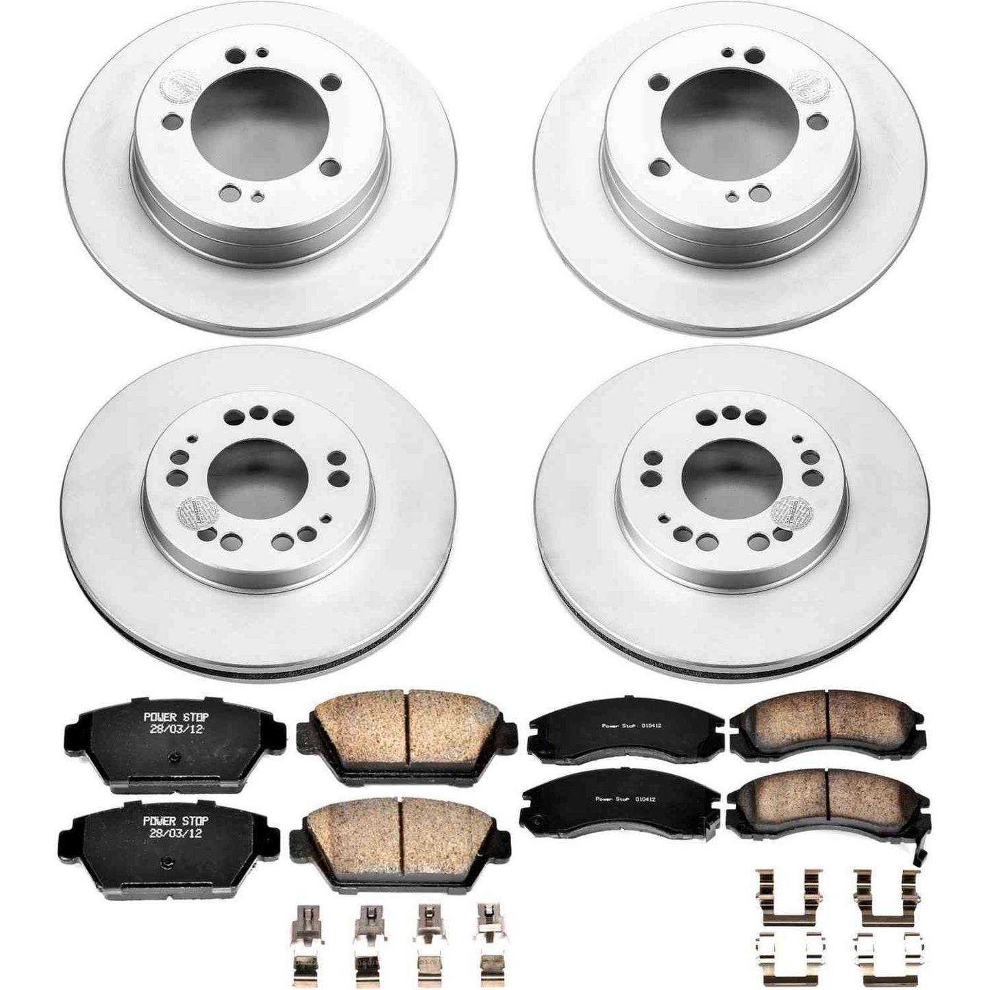 PowerStop Power Stop 1993 Eagle Talon Front & Rear Z17 Evolution Geomet Coated Brake Kit CRK799