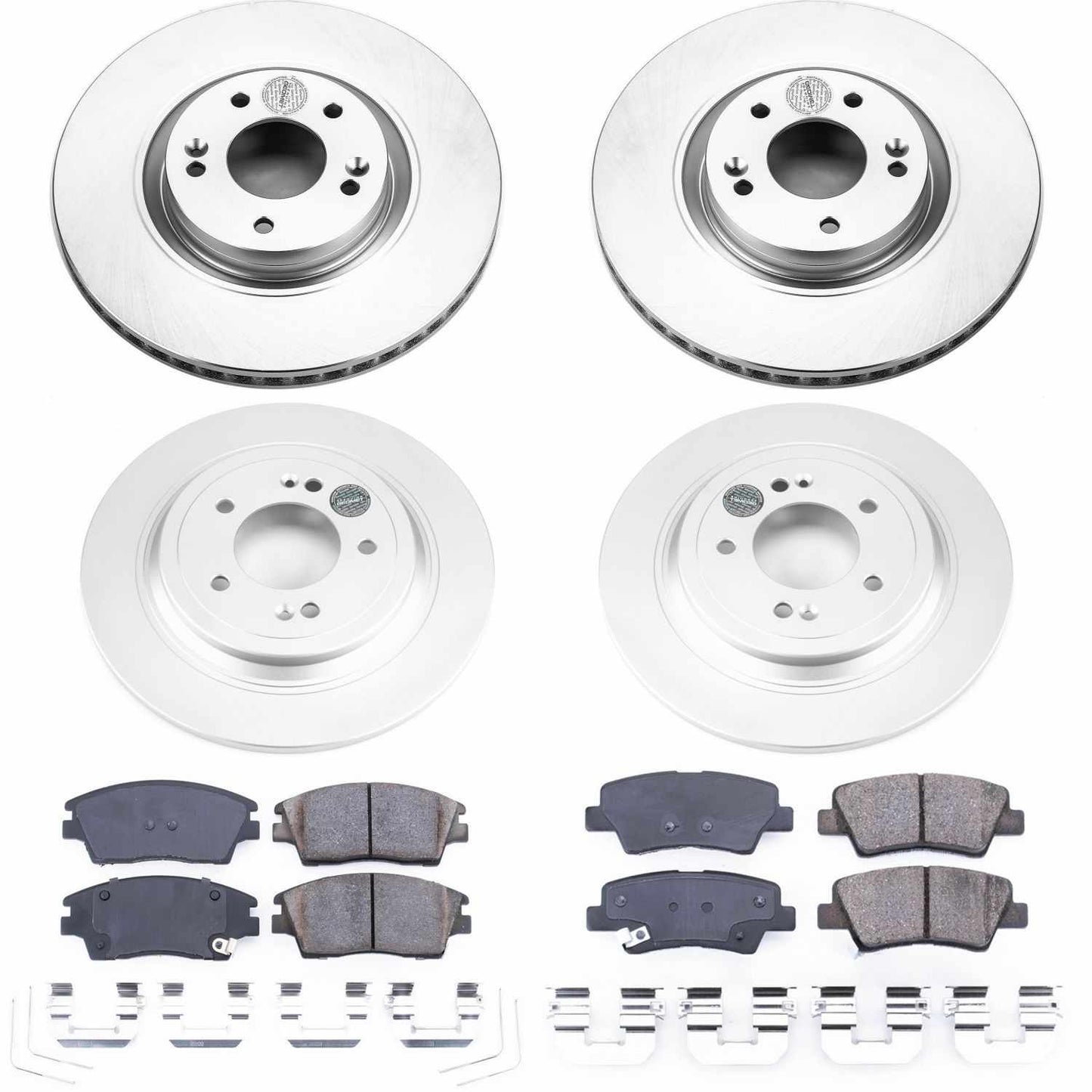 PowerStop Power Stop 17-18 Kia Sportage Front & Rear Z17 Evolution Geomet Coated Brake Kit CRK8003