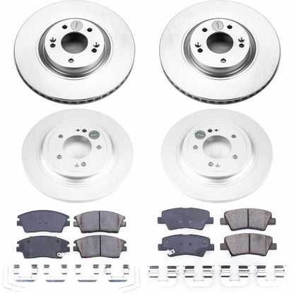 PowerStop Power Stop 17-18 Kia Sportage Front & Rear Z17 Evolution Geomet Coated Brake Kit CRK8003