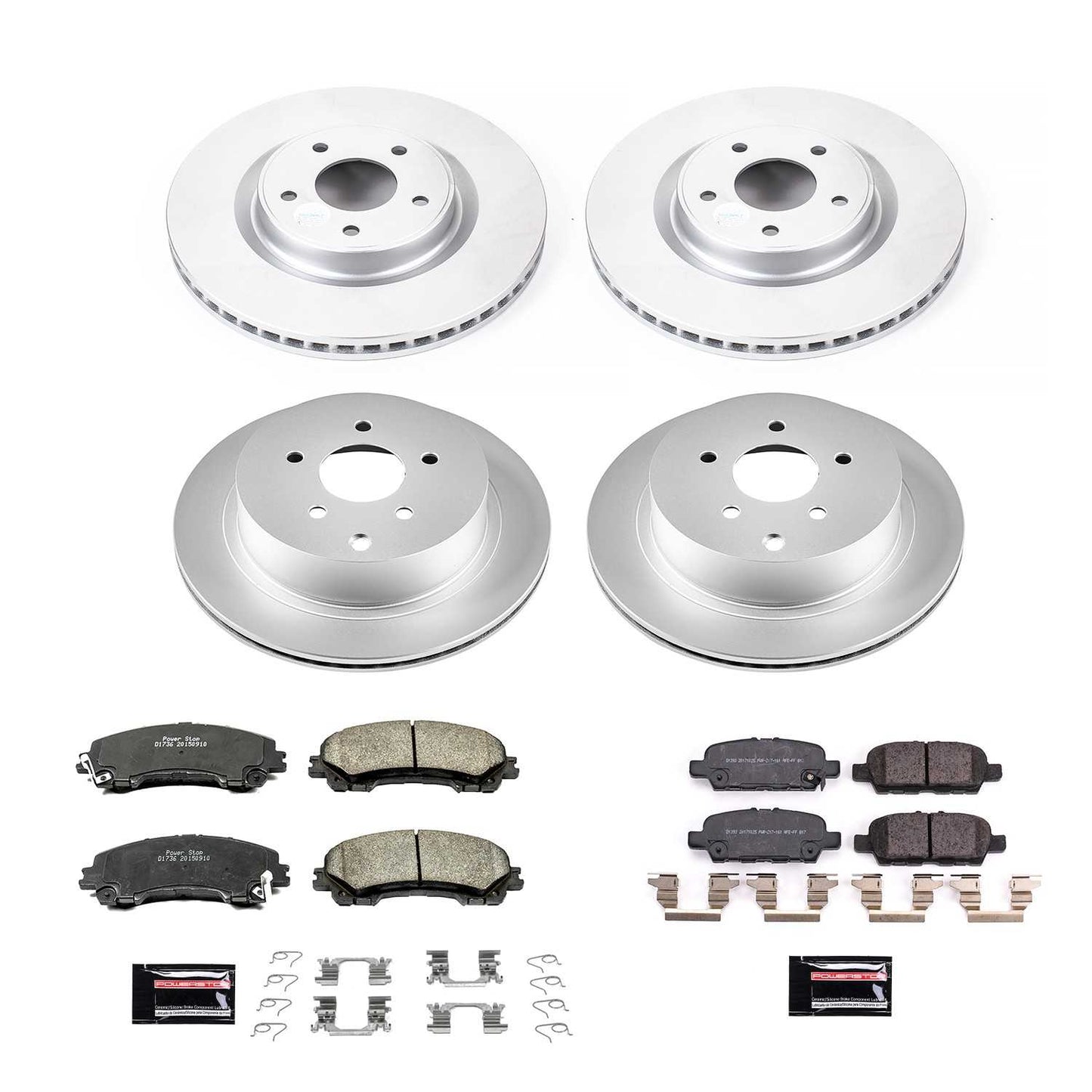 PowerStop Power Stop 18-19 Infiniti Q50 Front & Rear Z17 Evolution Geomet Coated Brake Kit CRK8006