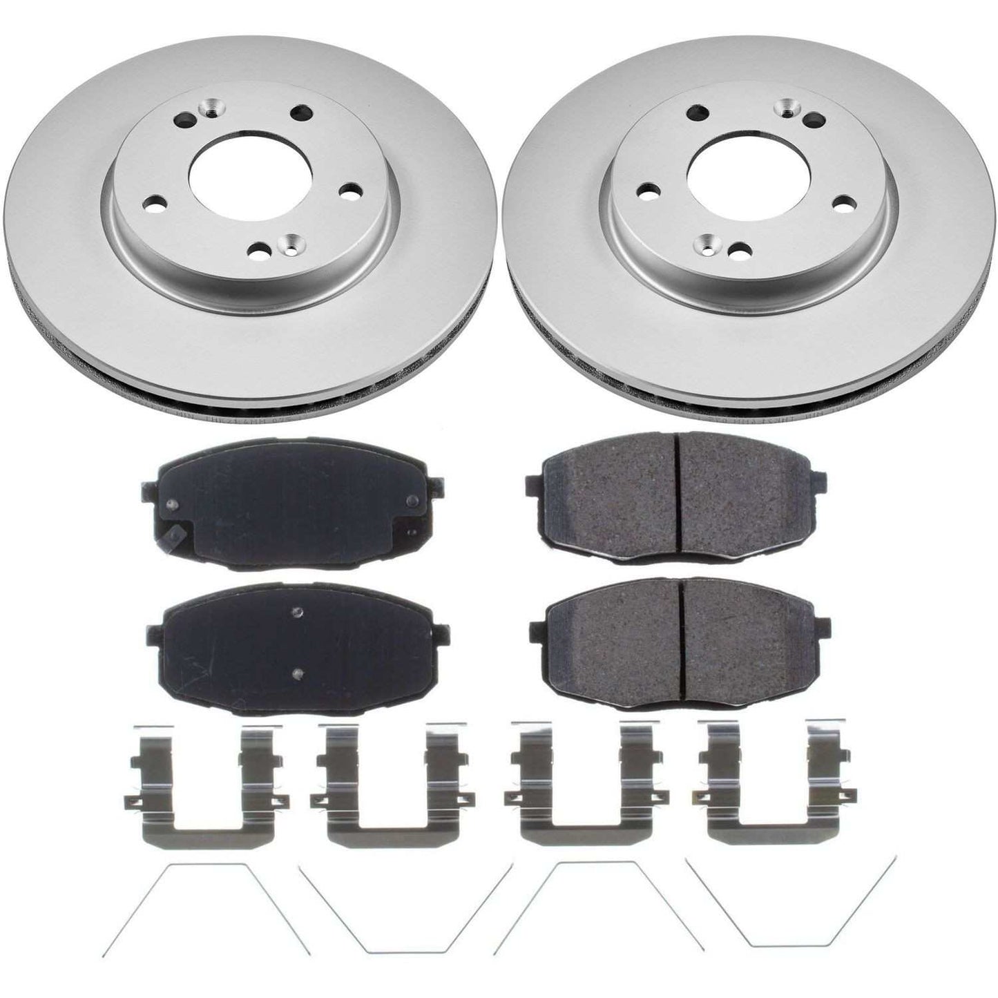 PowerStop Power Stop 17-19 Kia Soul Front Z17 Evolution Geomet Coated Brake Kit CRK8007