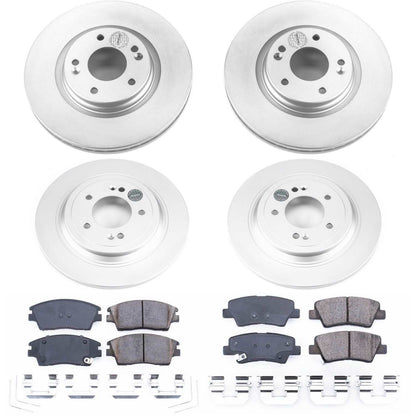 PowerStop Power Stop 17-18 Kia Sportage Front & Rear Z17 Evolution Geomet Coated Brake Kit CRK8010