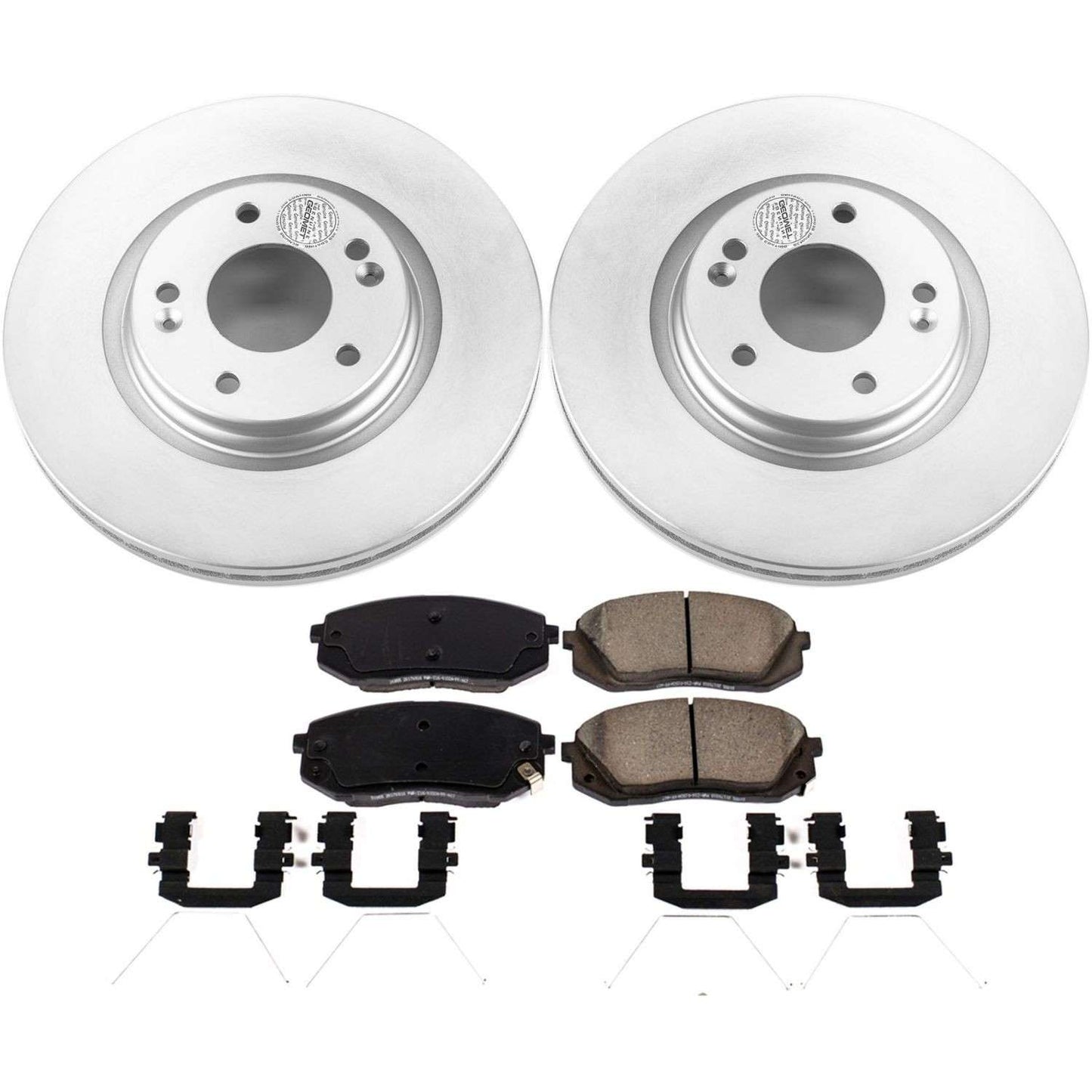 PowerStop Power Stop 18-19 Hyundai Kona Front Z17 Evolution Geomet Coated Brake Kit CRK8011