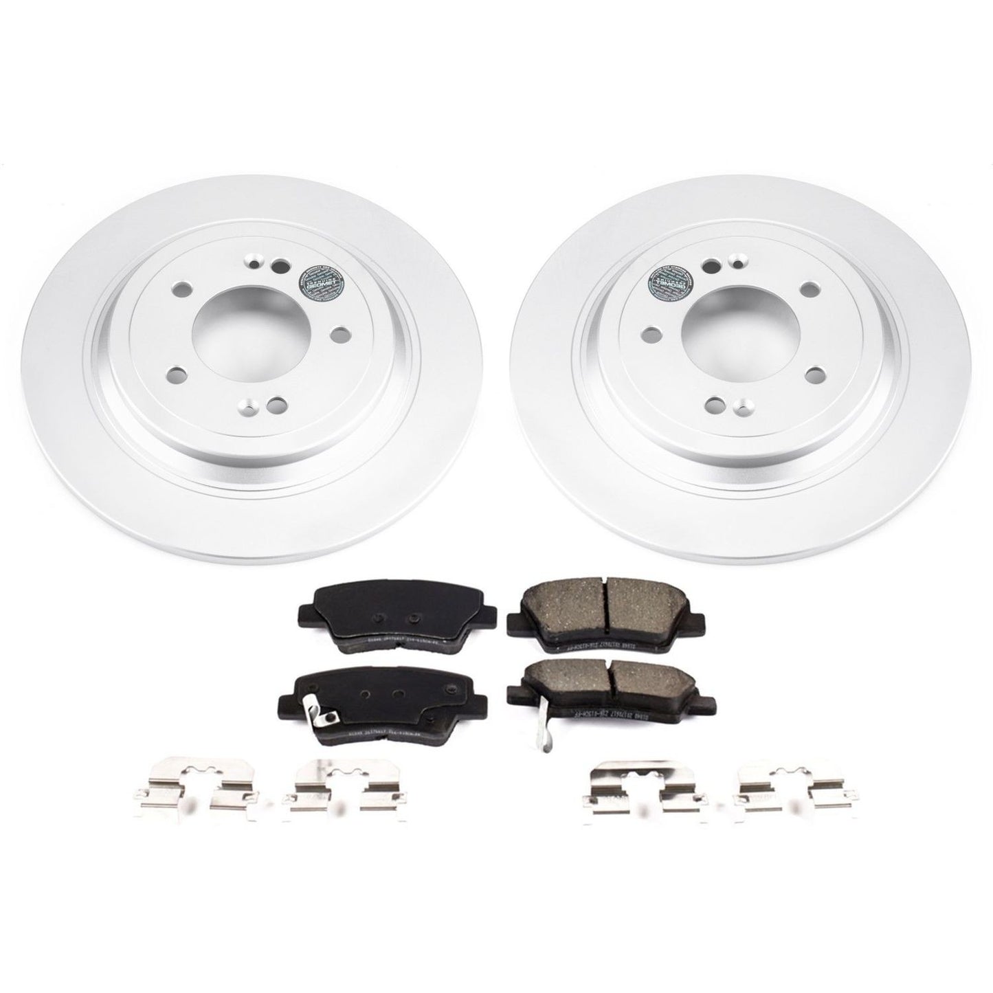PowerStop Power Stop 17-18 Kia Sportage Rear Z17 Evolution Geomet Coated Brake Kit CRK8016