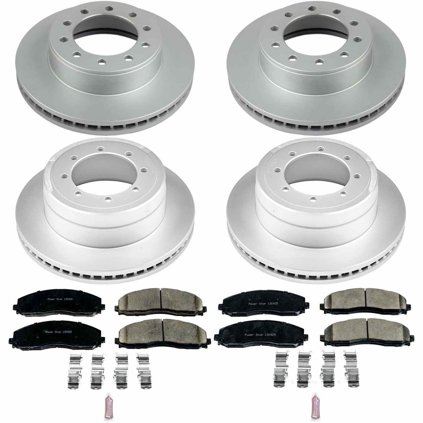 PowerStop Power Stop 2016 Ford F-350 Super Duty Front & Rear Z17 Evolution Geomet Coated Brake Kit CRK8027