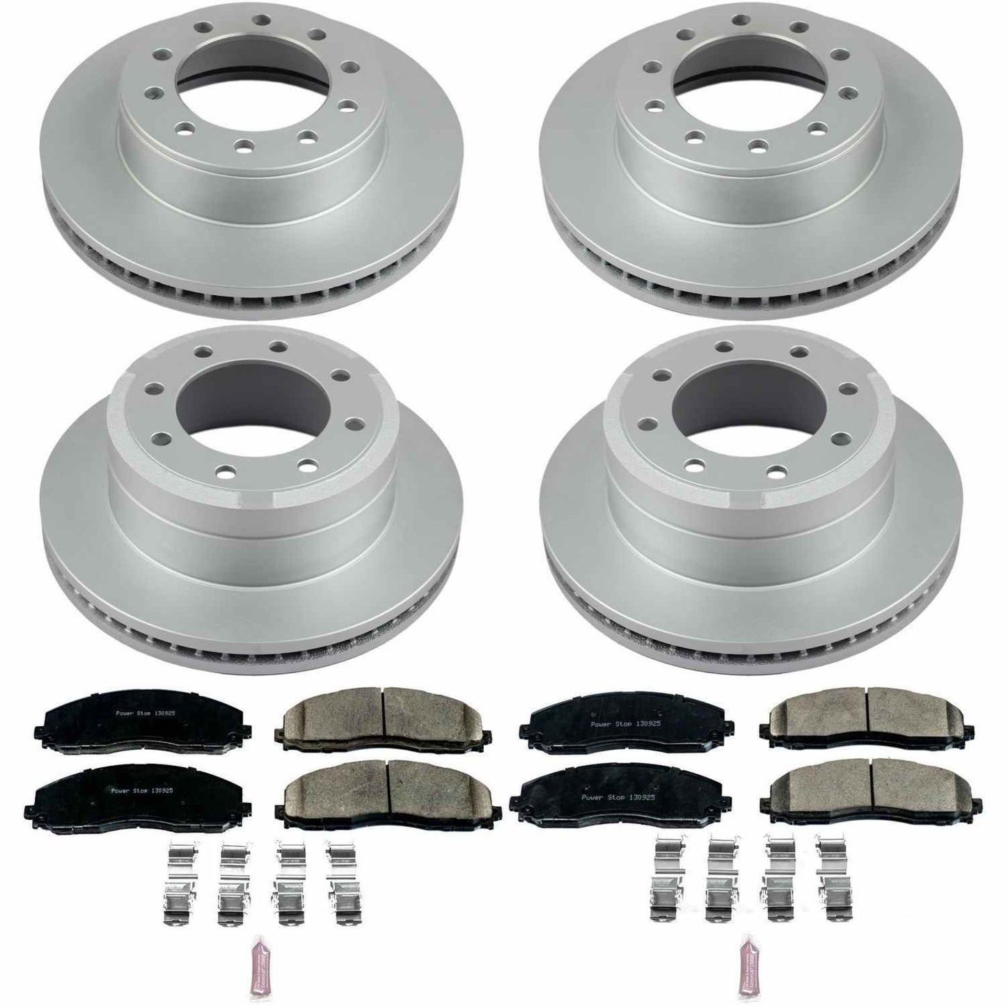 PowerStop Power Stop 2016 Ford F-350 Super Duty Front & Rear Z17 Evolution Geomet Coated Brake Kit CRK8028