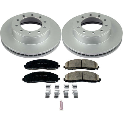 PowerStop Power Stop 2016 Ford F-350 Super Duty Front Z17 Evolution Geomet Coated Brake Kit CRK8029