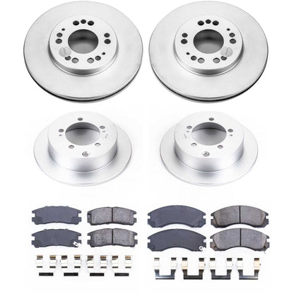 PowerStop Power Stop 95-97 Eagle Talon Front & Rear Z17 Evolution Geomet Coated Brake Kit CRK802