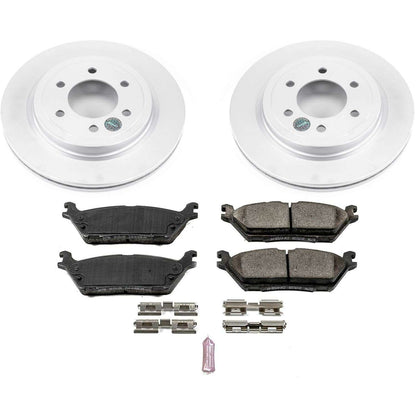 PowerStop Power Stop 2018 Ford Expedition Rear Z17 Evolution Geomet Coated Brake Kit CRK8030