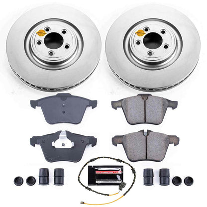 PowerStop Power Stop 2018 Jaguar XJ Front Z23 Evolution Sport Coated Brake Kit CRK8035