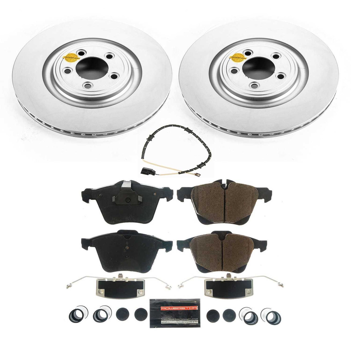 Power Stop 18-19 Jaguar F-Type Front Z17 Evolution Geomet Coated Brake Kit CRK8037