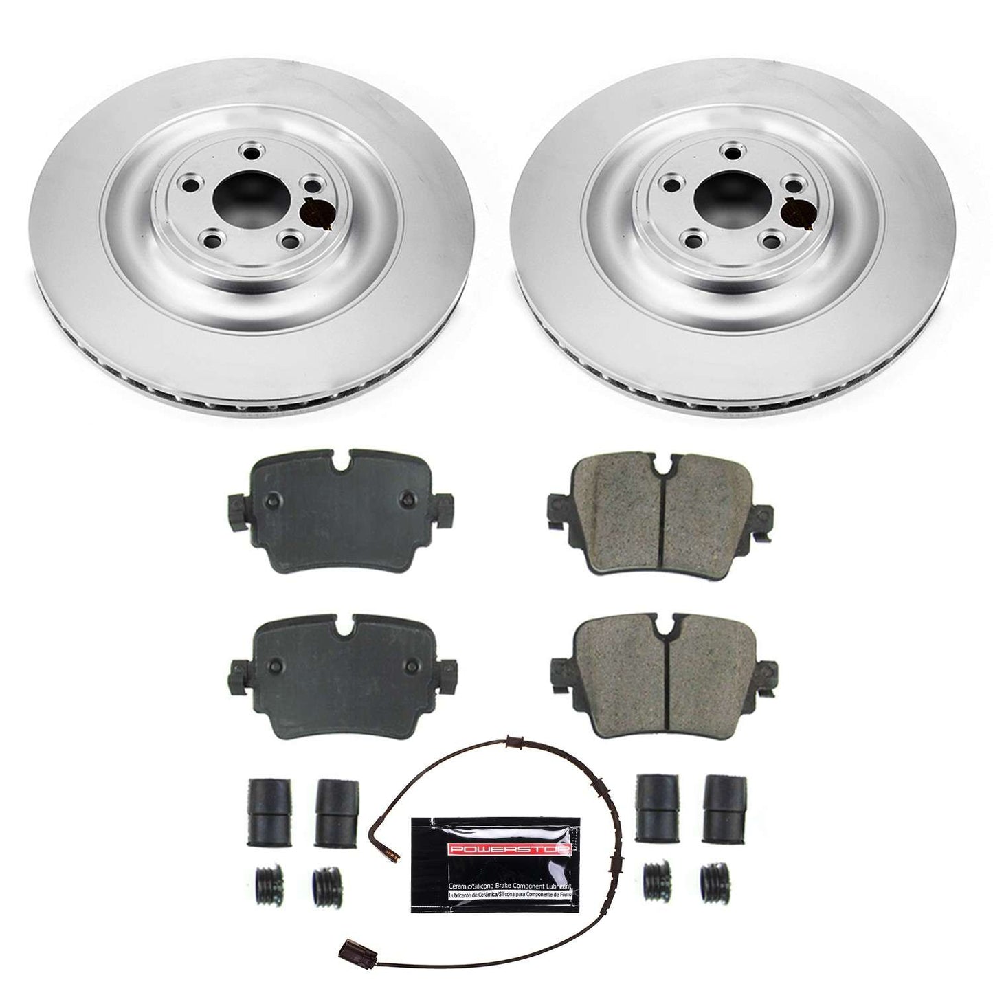 PowerStop Power Stop 2018 Jaguar XJ Rear Z23 Evolution Sport Coated Brake Kit CRK8042