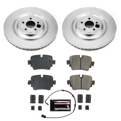 PowerStop Power Stop 2018 Jaguar XJ Rear Z23 Evolution Sport Coated Brake Kit CRK8042