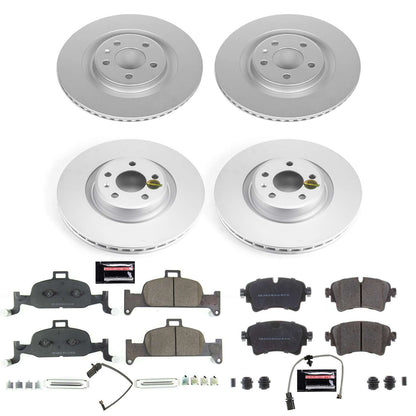 Power Stop 18-19 Audi Q5 Front & Rear Z23 Evolution Sport Coated Brake Kit CRK8053