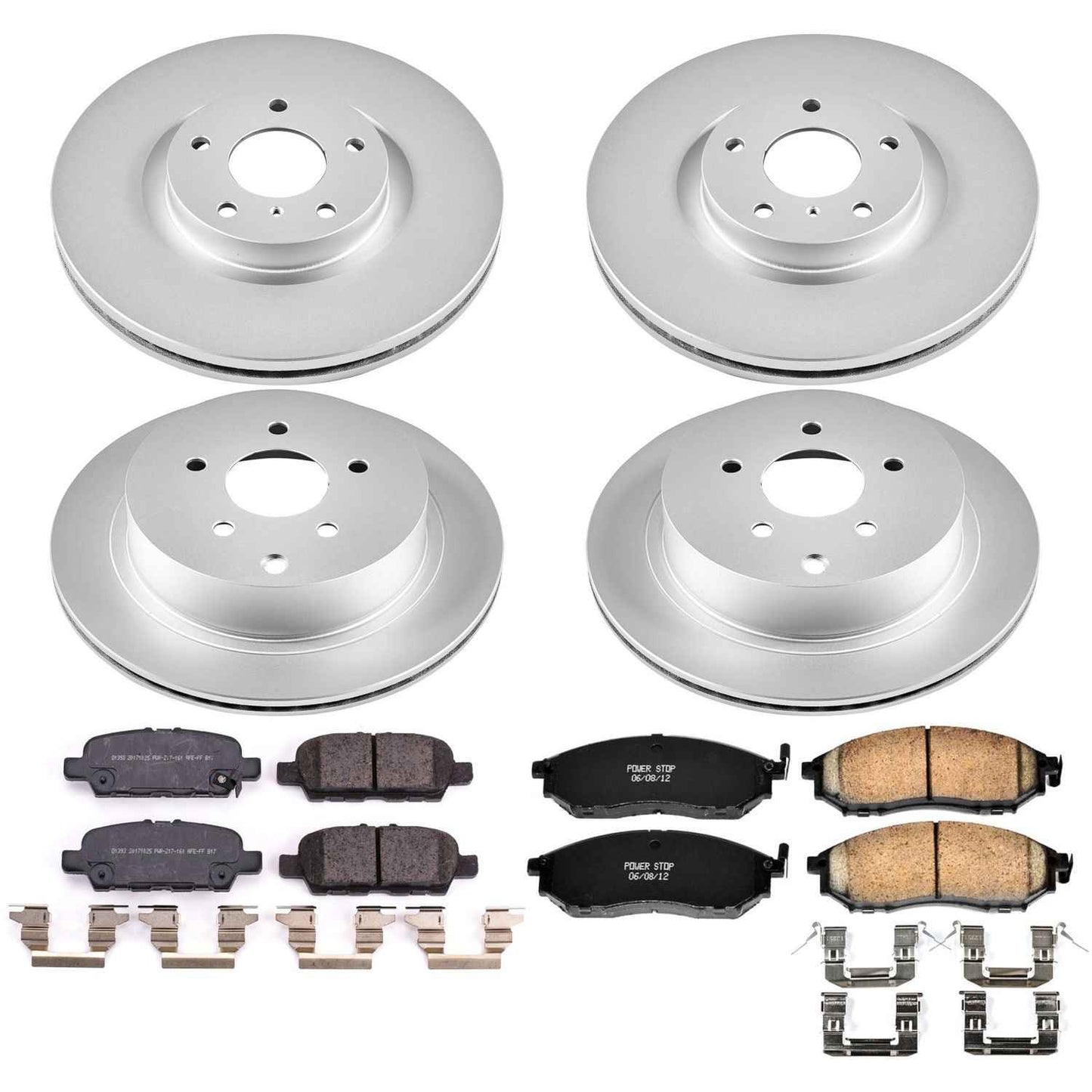 PowerStop Power Stop 18-19 Infiniti Q70 Front & Rear Z17 Evolution Geomet Coated Brake Kit CRK8061