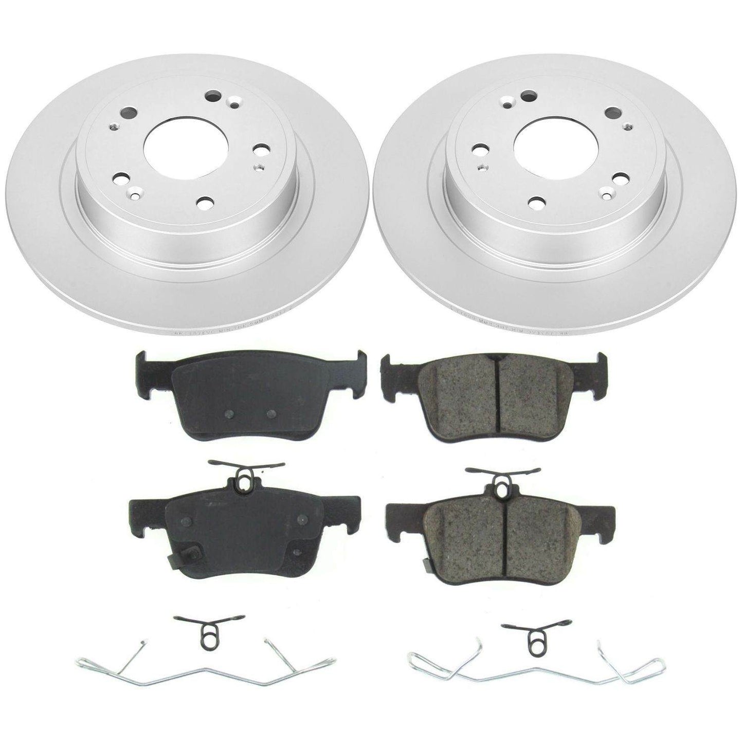 PowerStop Power Stop 18-19 Honda Accord Rear Z17 Evolution Geomet Coated Brake Kit CRK8063