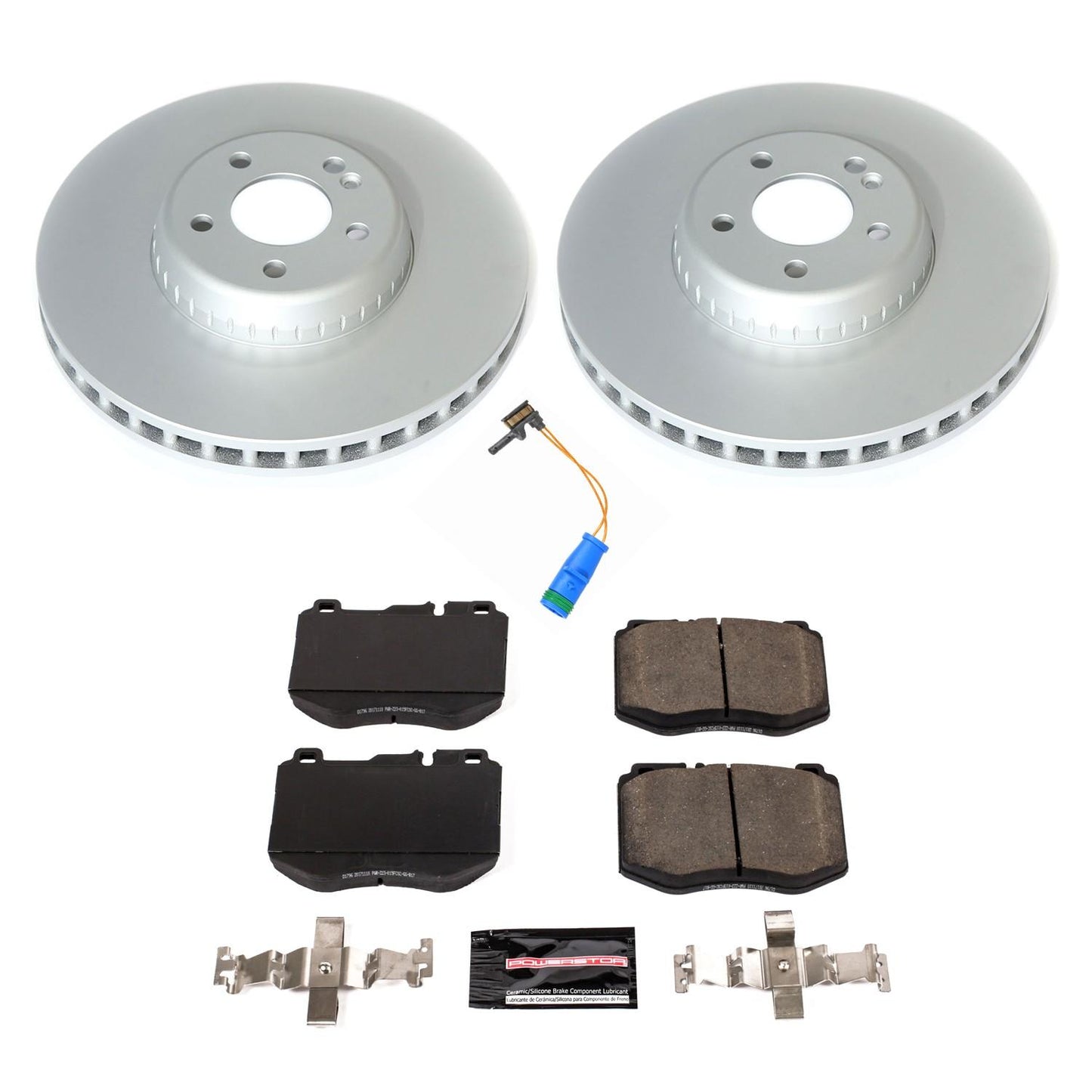 Power Stop 2017 Mercedes-Benz E300 Front Z17 Evolution Geomet Coated Brake Kit CRK8073