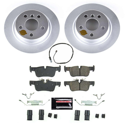 PowerStop Power Stop 14-19 BMW i3 Rear Z23 Evolution Sport Coated Brake Kit CRK8110