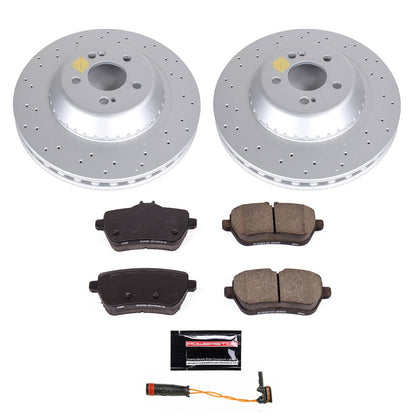 PowerStop Power Stop 2018 Mercedes-Benz S450 Rear Z23 Evolution Sport Coated Brake Kit CRK8194