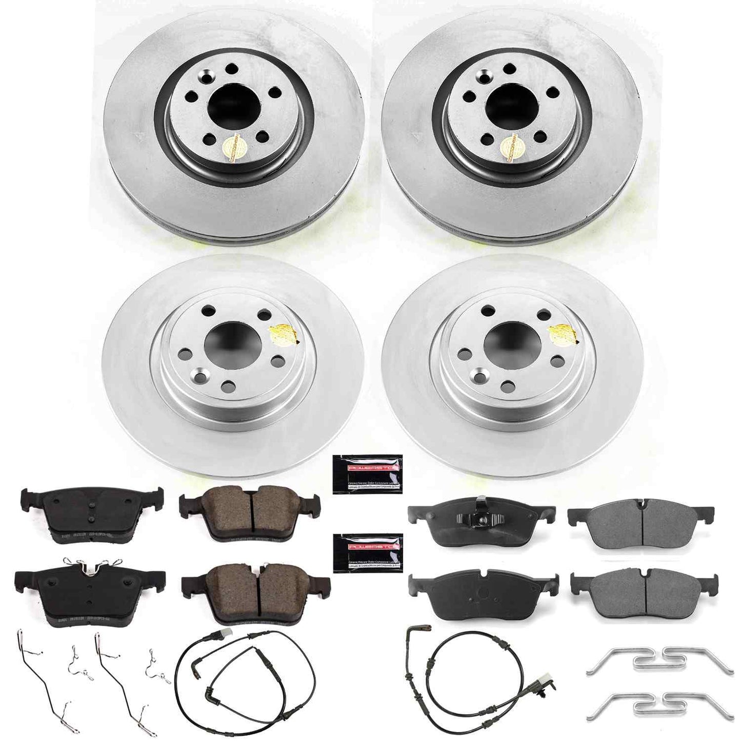 PowerStop Power Stop 18-19 Land Rover Discovery Sport Front & Rear Z23 Evolution Sport Coated Brake Kit CRK8198